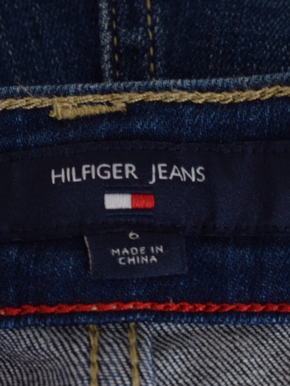 NWT Tommy Hilfiger Tribecca Skinny Jeans Sz 6 Stretch Rhinestone Bling Denim Y2K - Picture 6 of 11